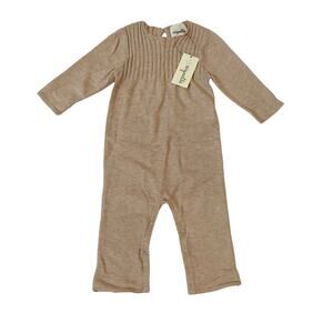 NWT Vignette 6/9M Oatmeal Lily Romper